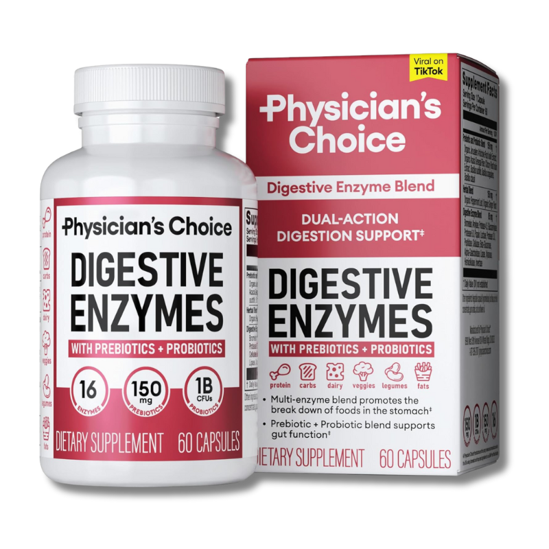 Physician's Choice Digestive Enzymes (60 Caps)